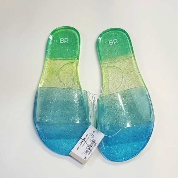 🆕️ 🔥 5$ whit a bundel 🔥 Jelly Slide Sandal, L and XL in Blue Turquoise Ombre - Picture 2 of 6